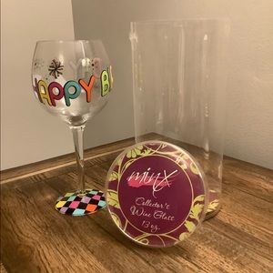 Minx Collector’s Wine Glass Happy Birthday New